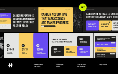 Carbonwise İklim Teknolojisi Pitch Deck PowerPoint