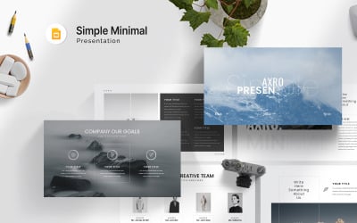 Axro Basit Minimal Google Slayt Şablonu