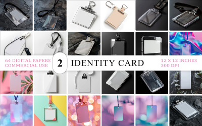 Collezione di mockup realistici di tessere identificative da ufficio | Mockup professionali di porta tessere identificative