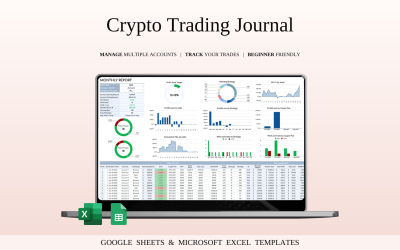 Crypto Trading Journal-sjabloon voor Google Sheets en Excel