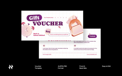 Modern Back to School Voucher