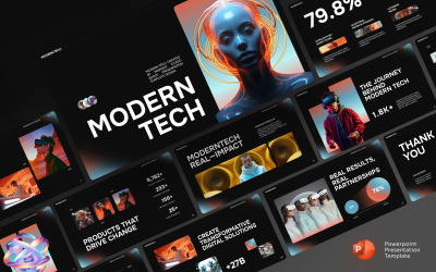 Modern Tech - Prezentációs PowerPoint Sablon