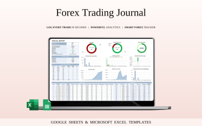 Plantilla de diario de operaciones de Forex para Hojas de cálculo de Google y Excel