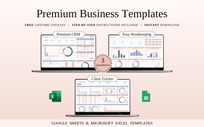 Premium-Business-Vorlagen | Tabellenkalkulationsvorlagen Excel und Google Sheets