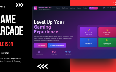Ultimate Arcade Experience with Live Streams Booking Template