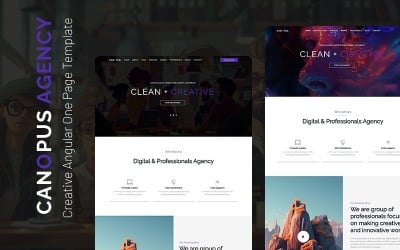 Canopus Angular - Creative One Page Template