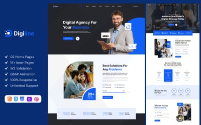 Digiline - Digitális Marketing Ügynökség HTML Sablon