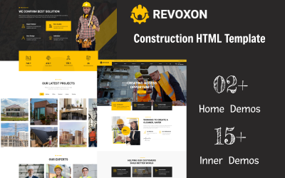 HTML-шаблон для строительства - Revoxon Construction