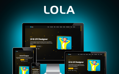 LoLa – Personal Portfolio Landing Page Template