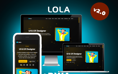 LoLa – Шаблон целевой страницы персонального портфолио