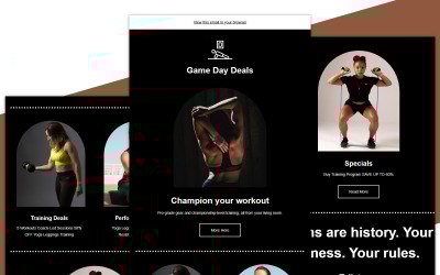 Modello di email Yoga Mailchimp 011