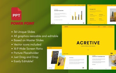 ACRETIVE kreatív üzleti PowerPoint sablon