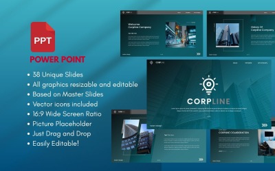 CORPLINE İş PowerPoint Şablonu