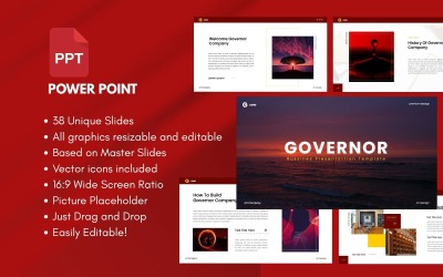 Kormányzói üzleti PowerPoint sablon