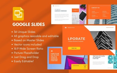 LPORATE 创意商务 Google 幻灯片模板
