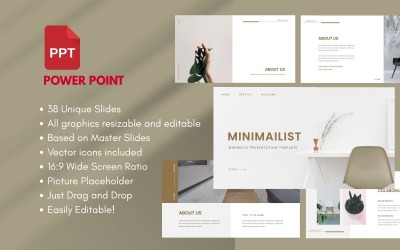 Modello di PowerPoint aziendale MINIMAILIST
