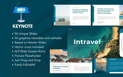 Plantilla de presentación empresarial de INTRAVEL