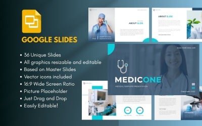 Plantilla de presentación médica de Google Slides de MEDICONE
