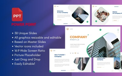 Шаблон PowerPoint для бизнеса КОМПАНИИ