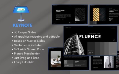 Шаблон презентации Fluence Business