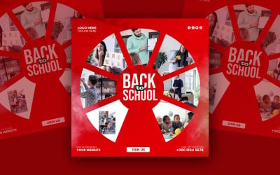 Back to School Instagram Social Media Post
