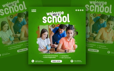 Clean Back to School Promo Template