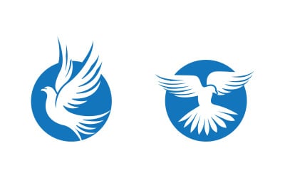 Eagle hawk wing icon Template logo design v1.24