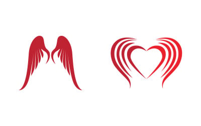 Eagle hawk wing icon Template logo design v1.30