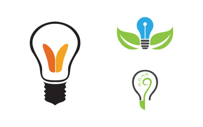 Light bulb symbol logo design illustration design v.1