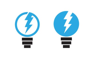 Light bulb symbol logo design illustration design v.2