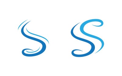 S Letter Logo business Icon illustration design Template v.75