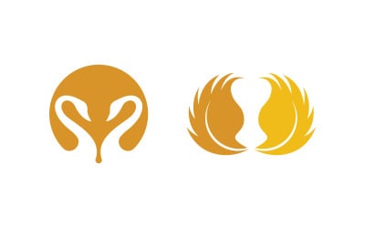 Swan Beauty Logo icon Template illustration design v.15