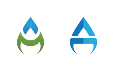 Water drop Plumbing Logo Template vector illustration v1.140