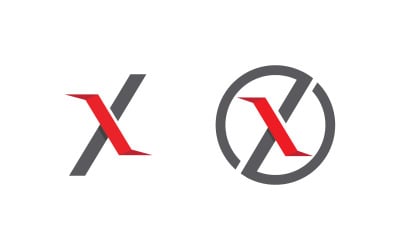 X Letter Branding design Logo Template illustration v.17