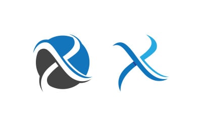 X Letter Branding design Logo Template illustration v.18