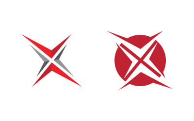 X Letter Branding design Logo Template illustration v.20