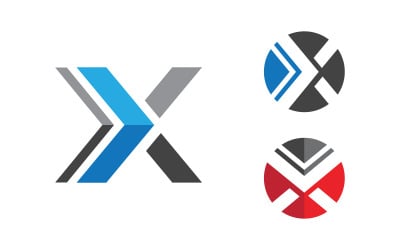 X Letter Branding design Logo Template illustration v.21