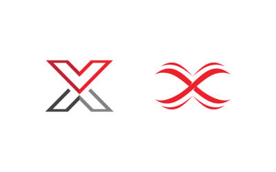 X Letter Branding design Logo Template illustration v.22