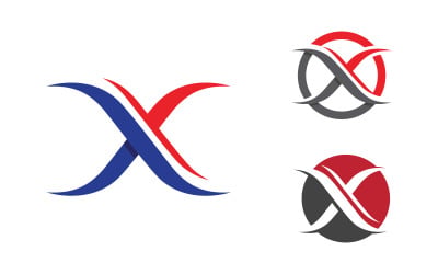 X Letter Branding design Logo Template illustration v.23
