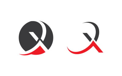 X Letter Branding design Logo Template illustration v.24
