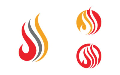 Flames Logo icon illustration vector design template v1.127