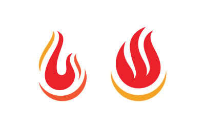 Flames Logo icon illustration vector design template v1.128