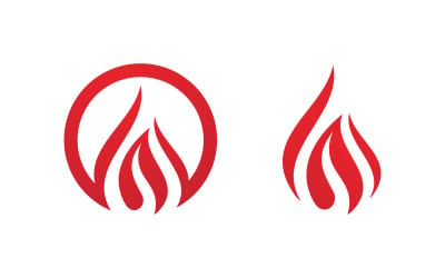 Flames Logo icon illustration vector design template v1.129