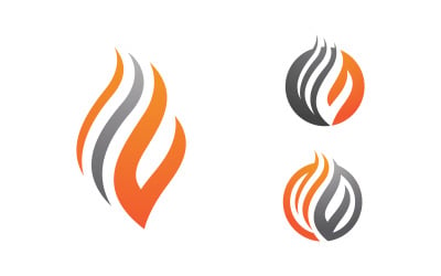 Flames Logo icon illustration vector design template v1.130