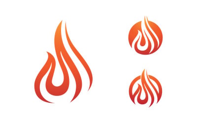 Flames Logo icon illustration vector design template v1.131