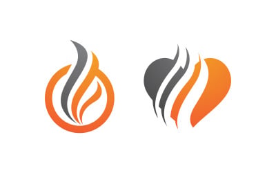 Flames Logo icon illustration vector design template v1.132