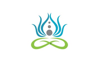 Logo Lotus flower Beauty Salon Cosmetic skincare vector icon v.3