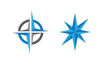 Modern Compass Logo vector ion illustration design v.16