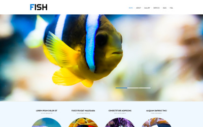 Адаптивная тема WordPress для рыб