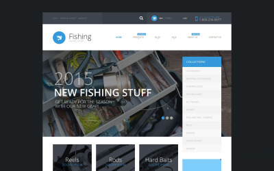 Forniture per la pesca Tema Shopify